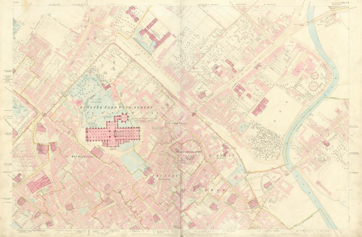 Ordnance Survey 5ft plan of York